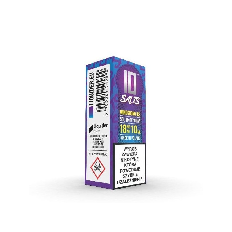 Liquid ID Salt - 10ml Grape ICE 18mg | Doctorvape
