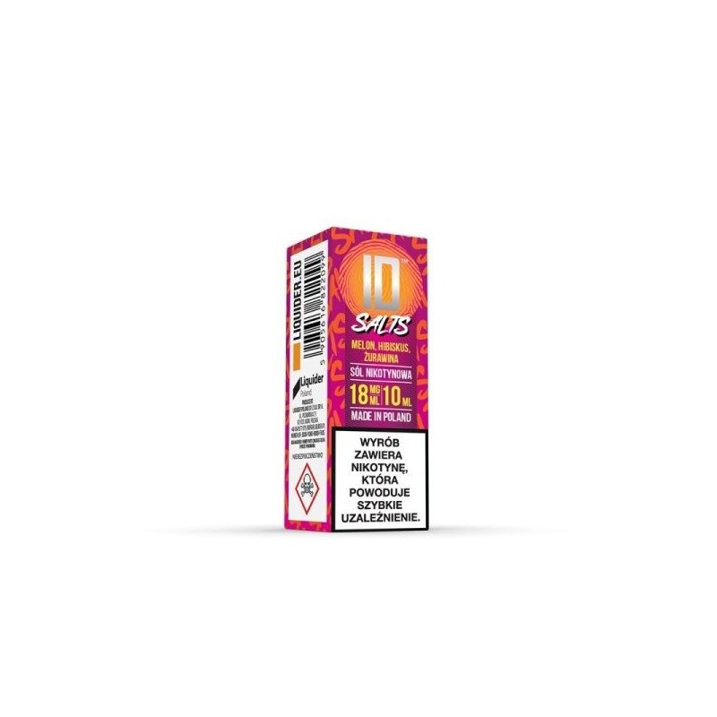 Liquid ID Salt - 10ml Melon Hibiscus Cranberry 18mg | Doctorvape