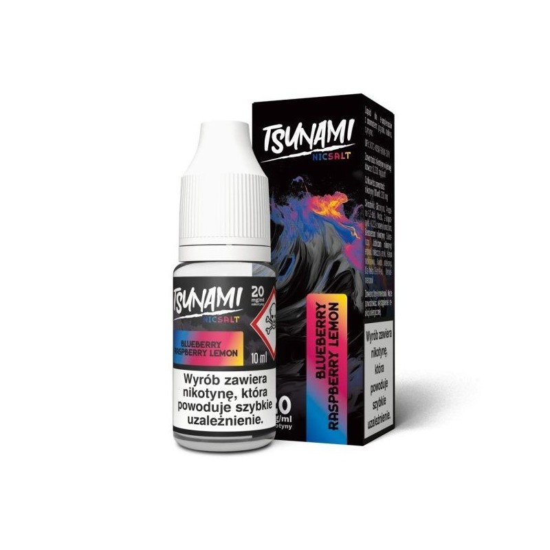 Liquid Tsunami NicSalt - 10ml Myrtille Framboise Citron 20mg | Doctorvape