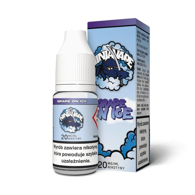 Liquid Ninja Vape 10ml - Grape On Ice 20mg | Doctorvape