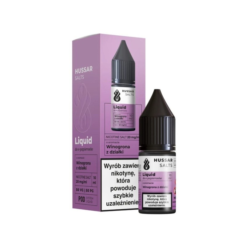 Liquid Hussar Salts 10ml - Vineyard Grapes 20mg | Doctorvape
