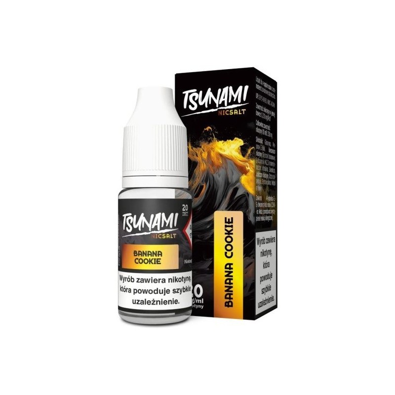 Liquid Tsunami NicSalt - 10ml Bananowe Ciastko 20mg | Doctorvape