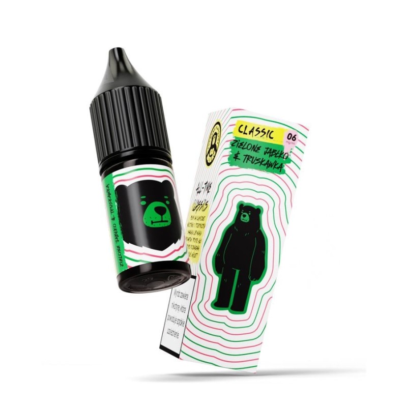 Liquid Go Bears Classic 10ml - Truskawka Zielone Jabłko 6mg | Doctorvape