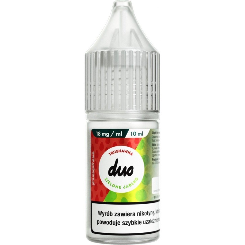 Liquid Duo Nicotine 10ml - Strawberry Green Apple 18mg | Doctorvape