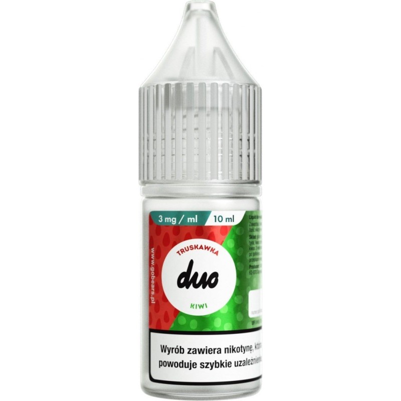 Liquid Duo Nicotine 10ml - Truskawka Kiwi 3mg | Doctorvape