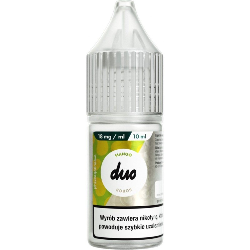 Liquid Duo Nicotine 10ml - Mango Coconut 18mg | Doctorvape