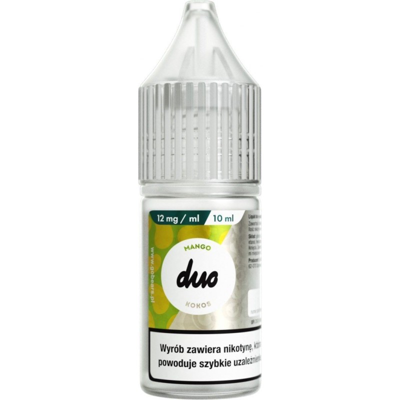 Liquid Duo Nicotine 10ml - Mango Coconut 12mg | Doctorvape