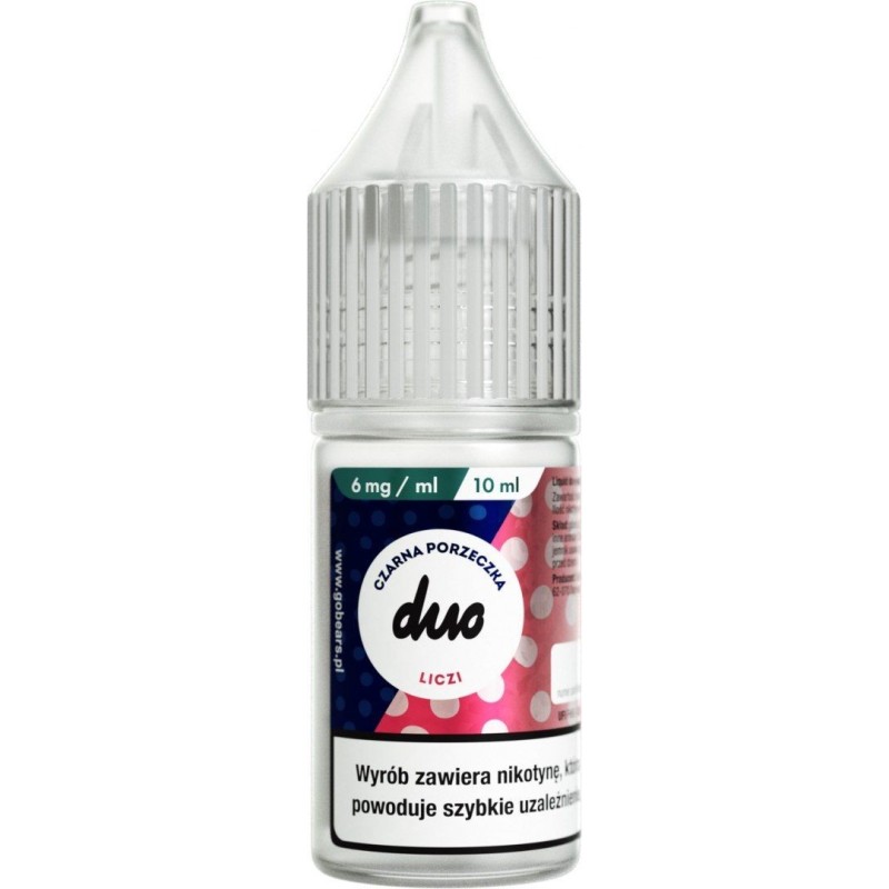 Liquid Duo Nicotine 10ml - Cassis Litchi 6mg | Doctorvape