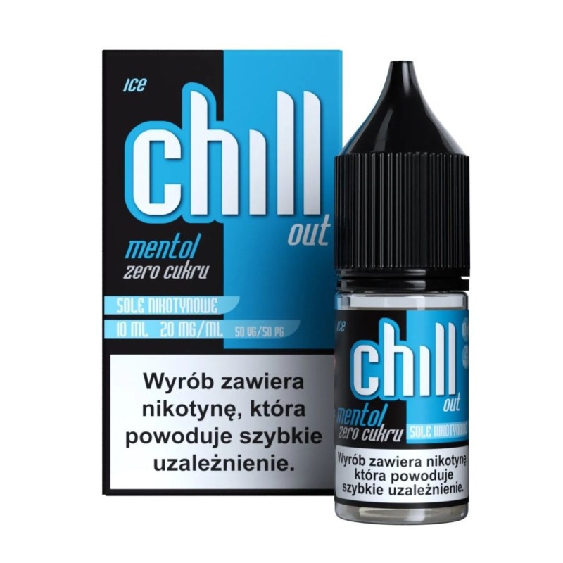 Liquid Chill Out Salt 10ml - Menthol Zero Sugar Ice 20mg | Doctorvape