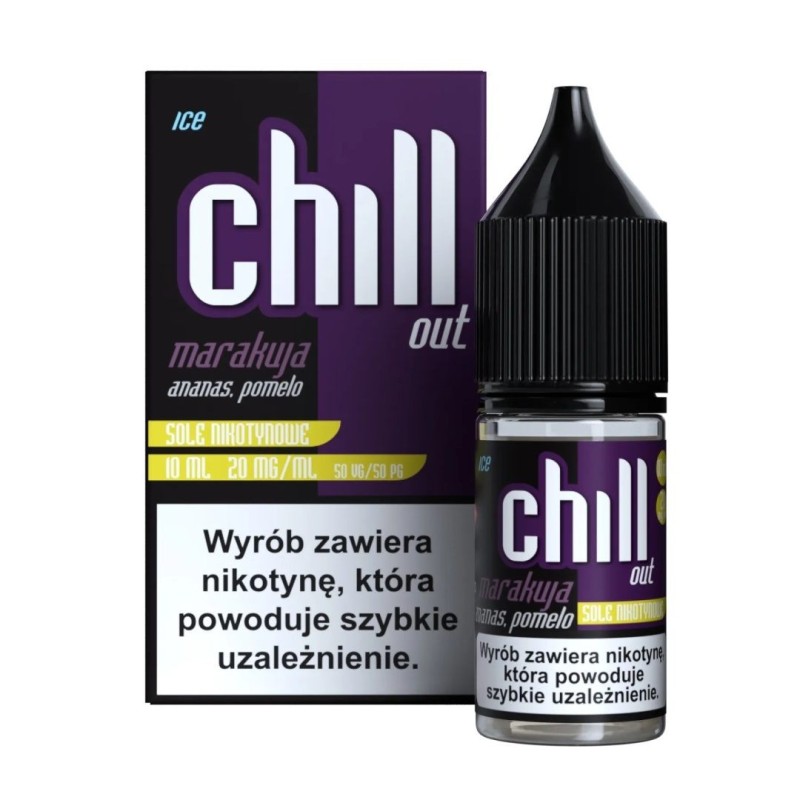 Liquid Chill Out Salt 10ml - Fruit de la Passion Ananas Pomelo Glacé 20mg | Doctorvape