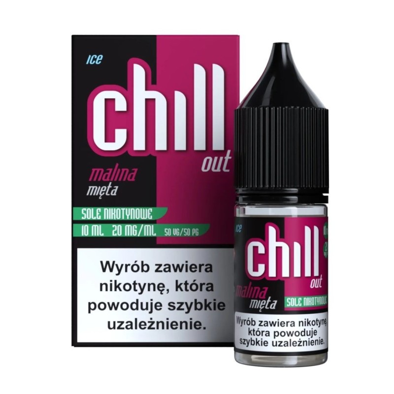 Liquid Chill Out Salt 10ml - Raspberry Mint Ice 20mg | Doctorvape