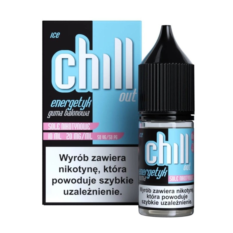 Liquid Chill Out Salt 10ml - Balloon Gum Energy Ice 20mg | Doctorvape