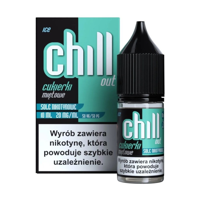 Liquid Chill Out Salt 10ml - Mint Candy Ice 20mg | Doctorvape