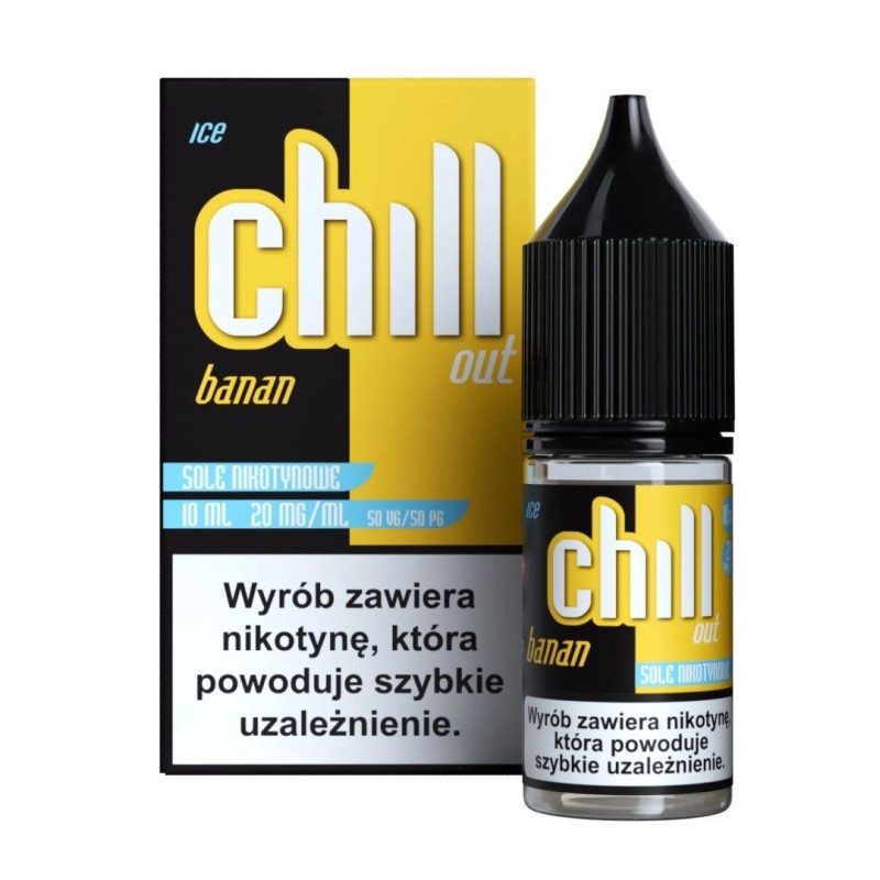 Liquid Chill Out Salt 10ml - Banan Ice 20mg | Doctorvape