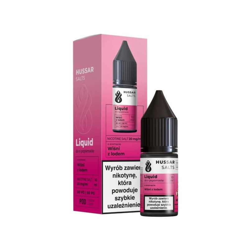 Liquid Hussar Salts 10ml - Cherry with Ice 20mg | Doctorvape