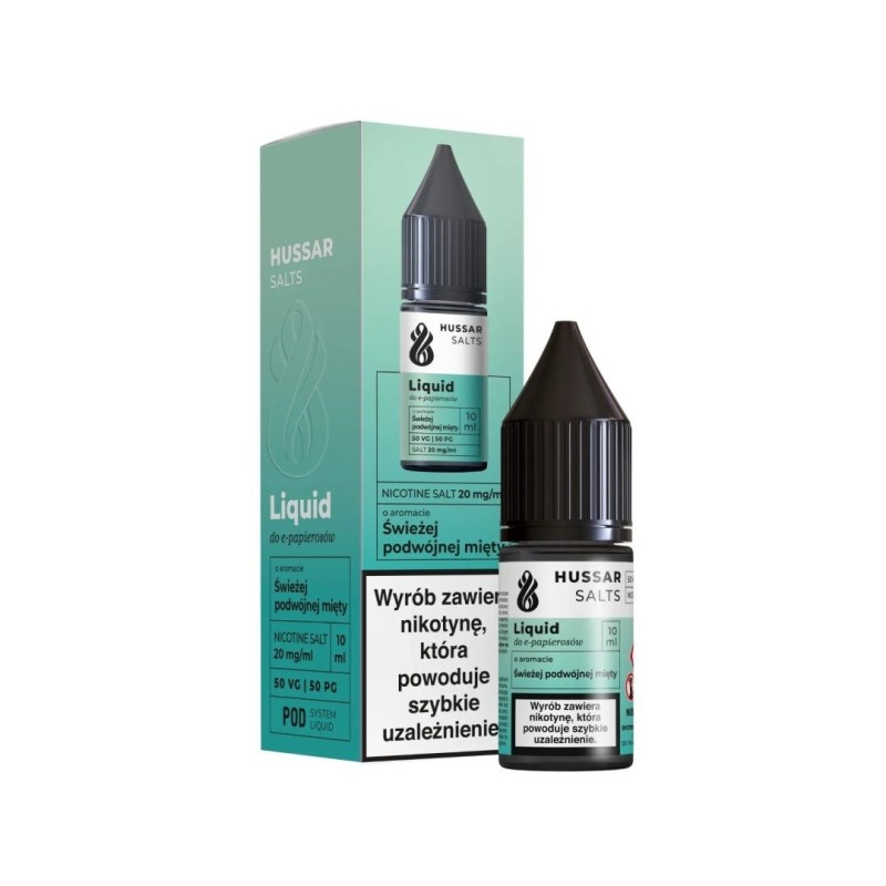 Liquid Hussar Salts 10ml - Fresh Double Mint 20mg | Doctorvape