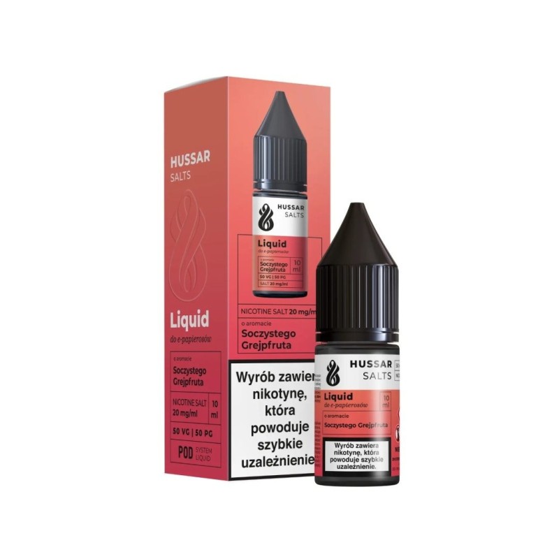 Liquid Hussar Salts 10ml - Juicy Grapefruit 20mg | Doctorvape