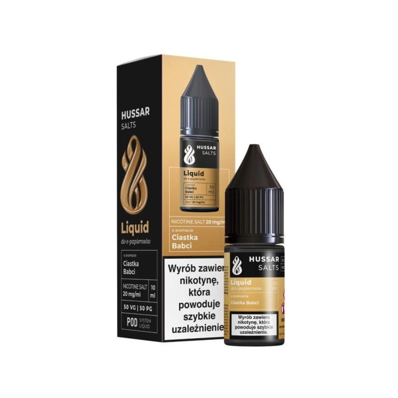 Liquid Hussar Salts 10ml - Biscuits de grand-mère 20mg | Doctorvape