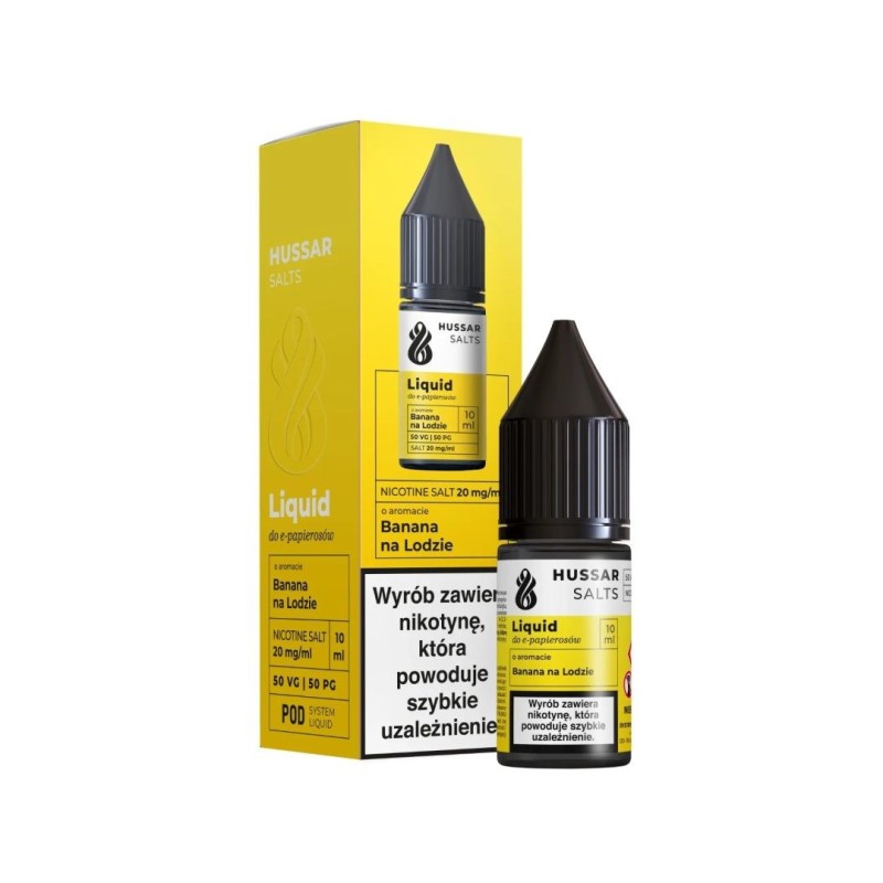 Liquid Hussar Salts 10ml - Banane Givrée 20mg | Doctorvape