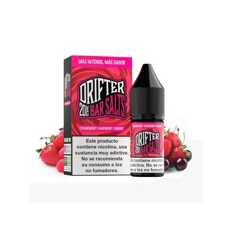 Liquid Drifter Bar Salts 10ml 20mg Strawberry Raspberry Cherry