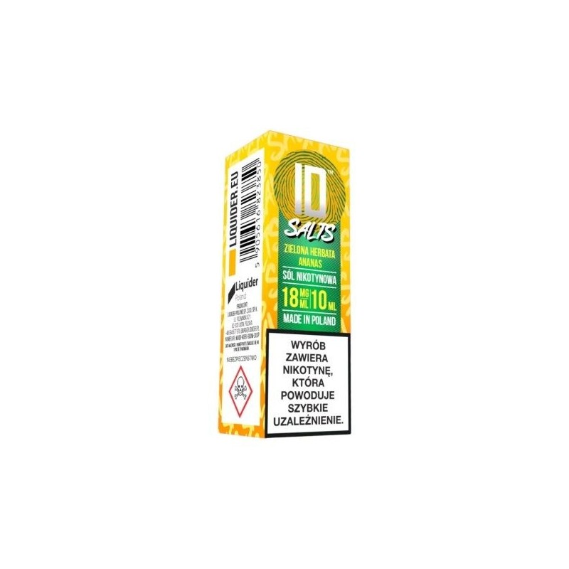 Liquid ID Salt 10ml 18mg Zielona Herbata Ananas | Doctorvape