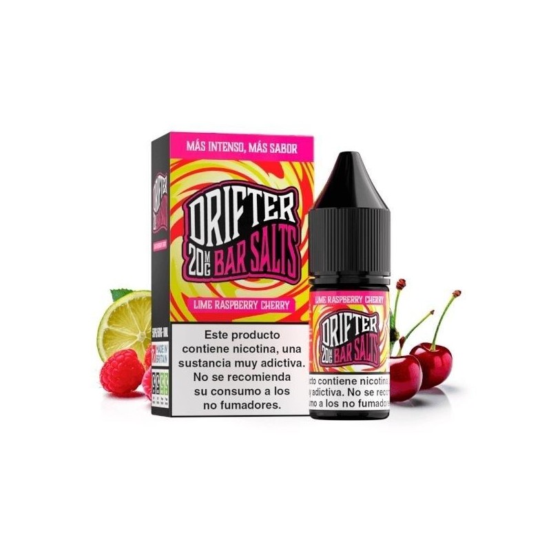 Liquid Drifter Bar Salts 10ml 20mg Lime Raspberry Cherry