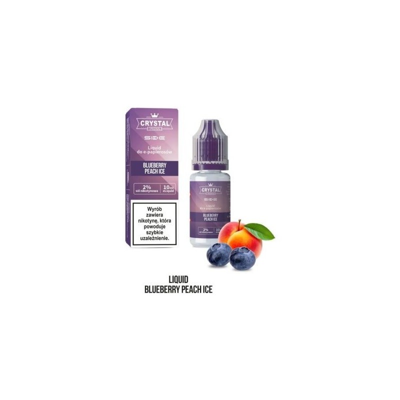 Liquid Crystal Salt - Blueberry Peach Ice 20 mg 10 ml | Doctorvape