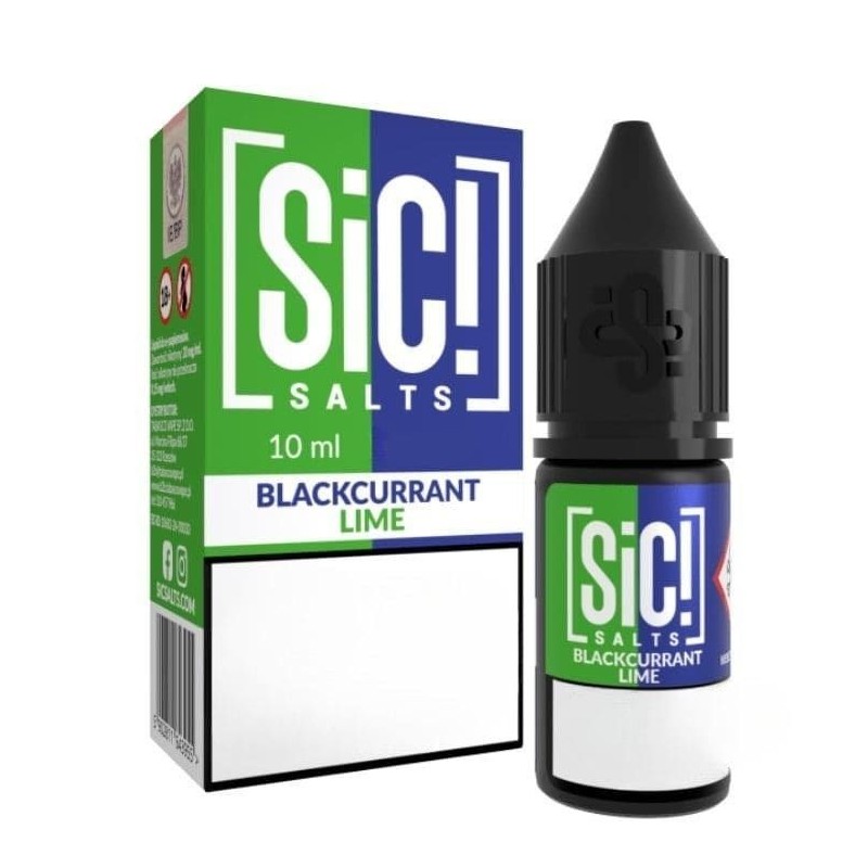 Liquid Sic Salts 10ml - Blackcurrant Lime 20mg | Doctorvape