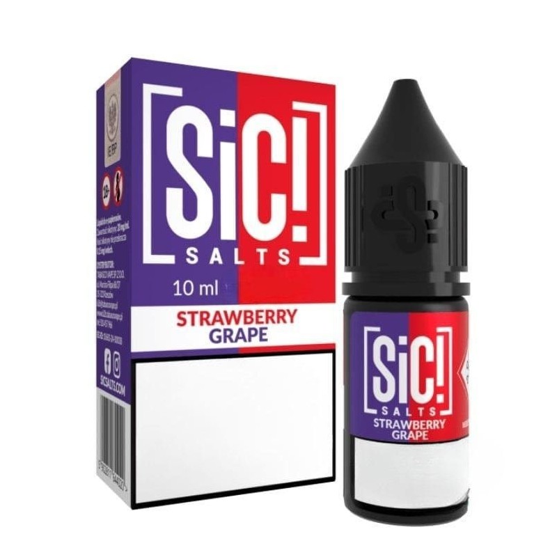 Liquid Sic Salts 10ml - Fraise Raisin 20mg | Doctorvape