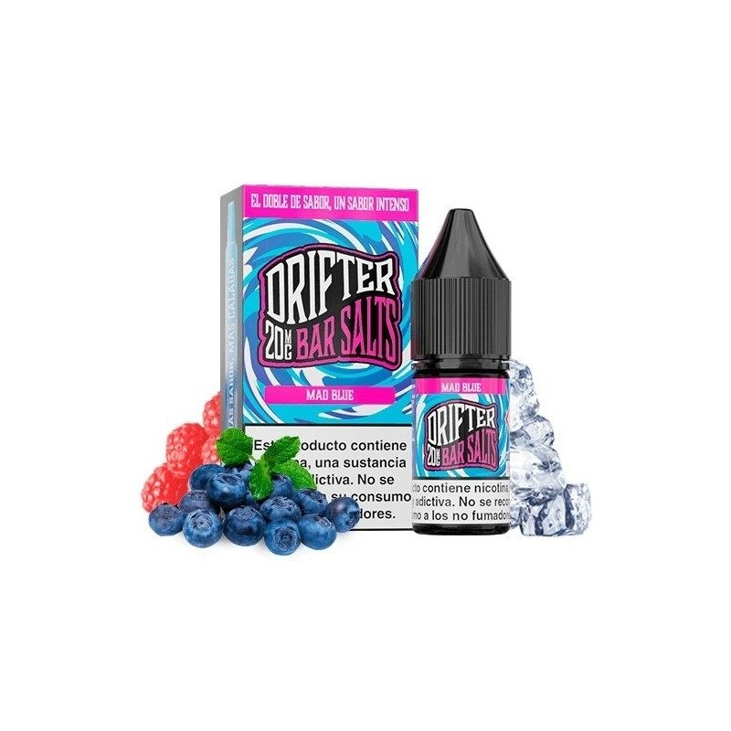 Liquid Drifter Bar Salts 10ml 20mg Mad Blue