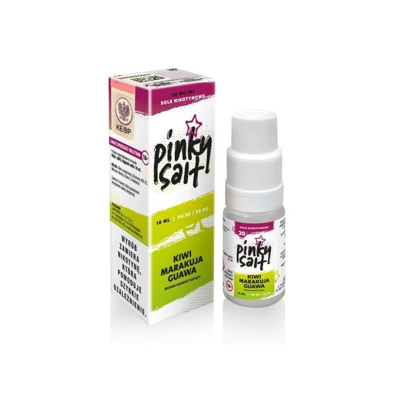 Liquid Pinky Vape Salt - 10ml Kiwi Passionfruit Guava 20mg | Doctorvape