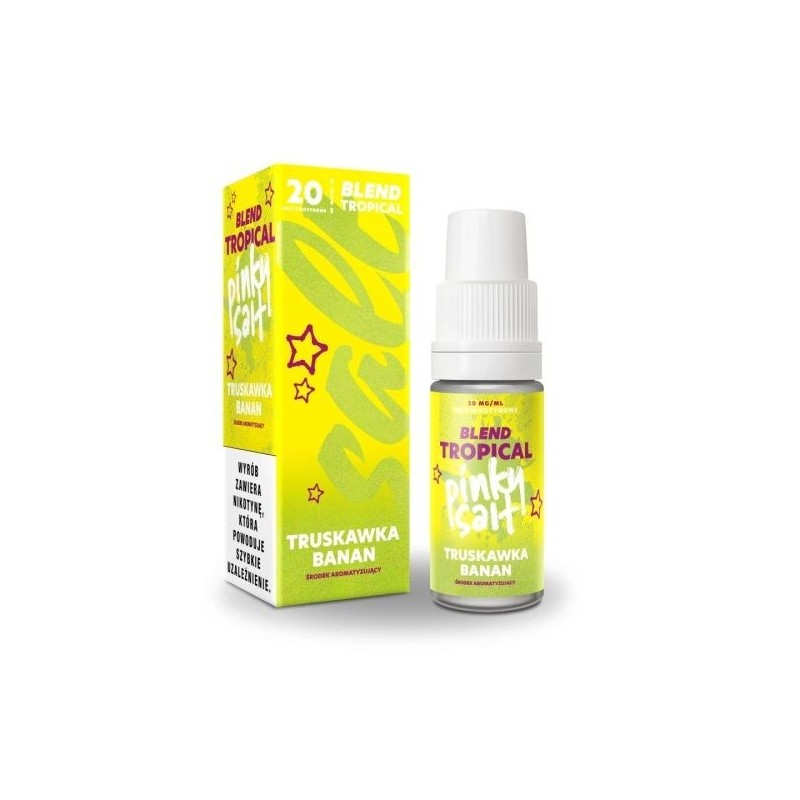 Liquid Pinky Vape Tropical Salt 10ml - Truskawka Banan 20mg | Doctorvape