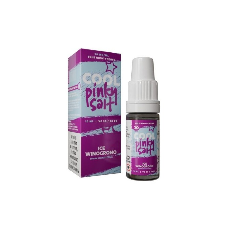 Liquid Cool Pinky Salt 20mg 10ml - Grape Ice | Doctorvape