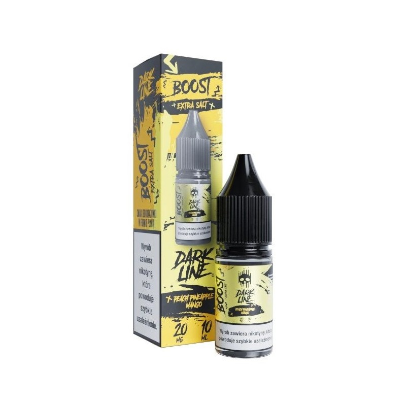 Liquid Dark Line Boost Sel 10ml - Pêche Ananas Mangue 20mg | DoctorVape