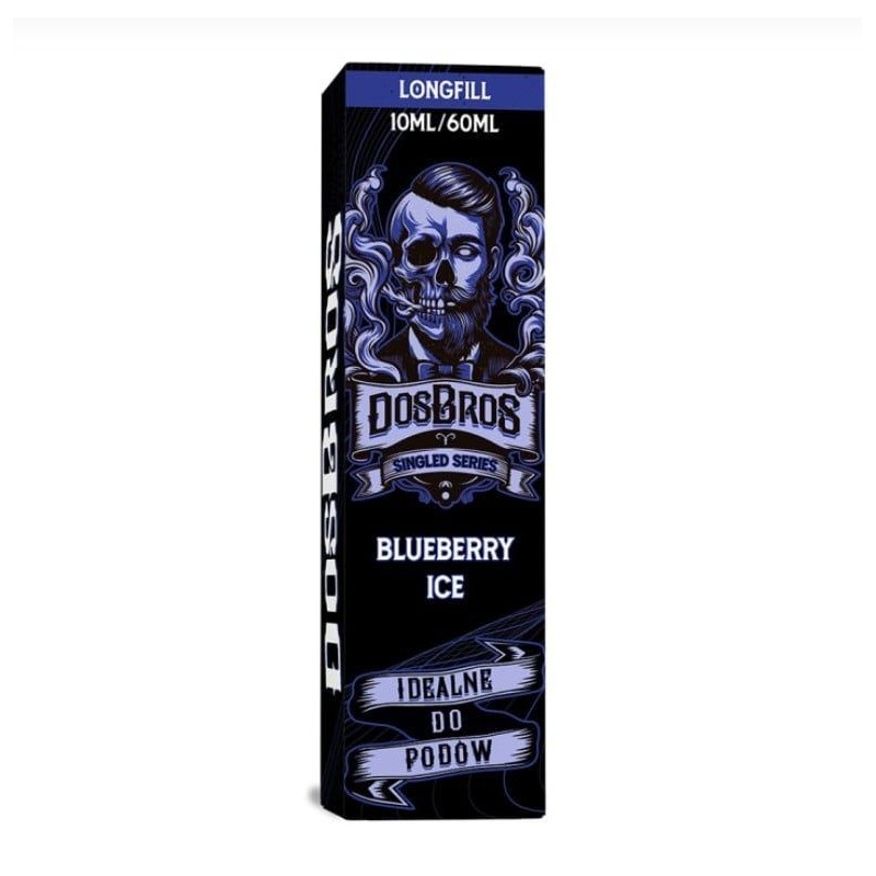 Longfill DosBros Singled Series 10/60ml - Blueberry Ice | DoctorVape