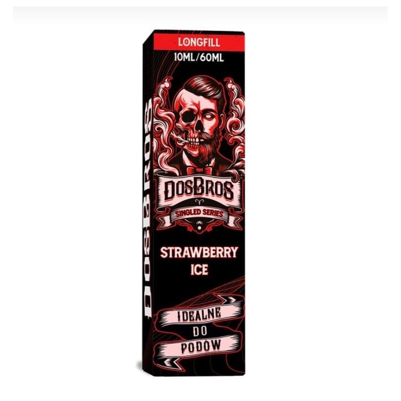 Longfill DosBros Singled Series 10/60ml - Strawberry Ice