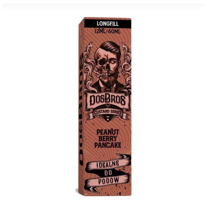 Longfill DosBros Custard Series 12/60ml - Peanut Berry Pancake