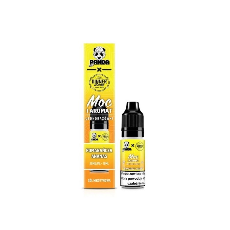 Liquid Panda Eats x Dinner Lady Salt 10ml - Orange Ananas - 20mg | DoctorVape