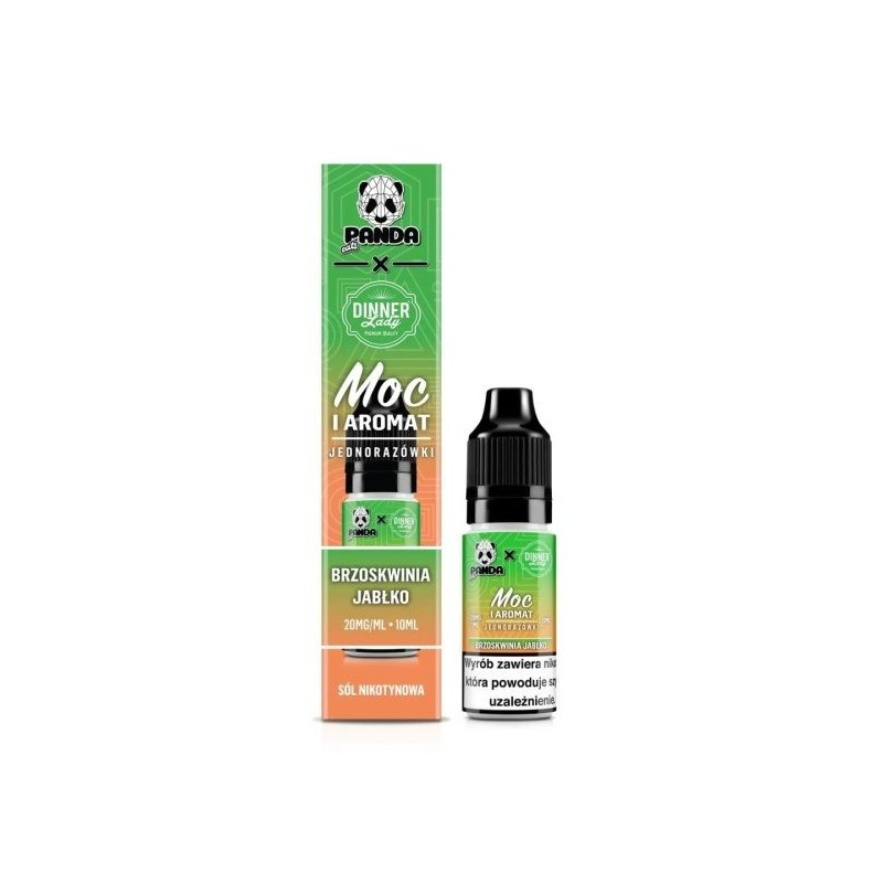 Liquid Panda Eats x Dinner Lady Salt 10ml - Peach Apple - 20mg | DoctorVape