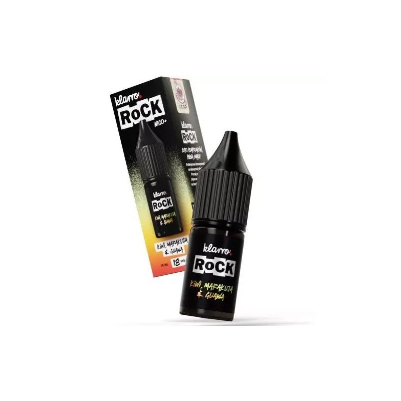 Liquid Klarro ROCK 10ml - Kiwi, Fruit de la Passion & Goyave 18mg | DoctorVape