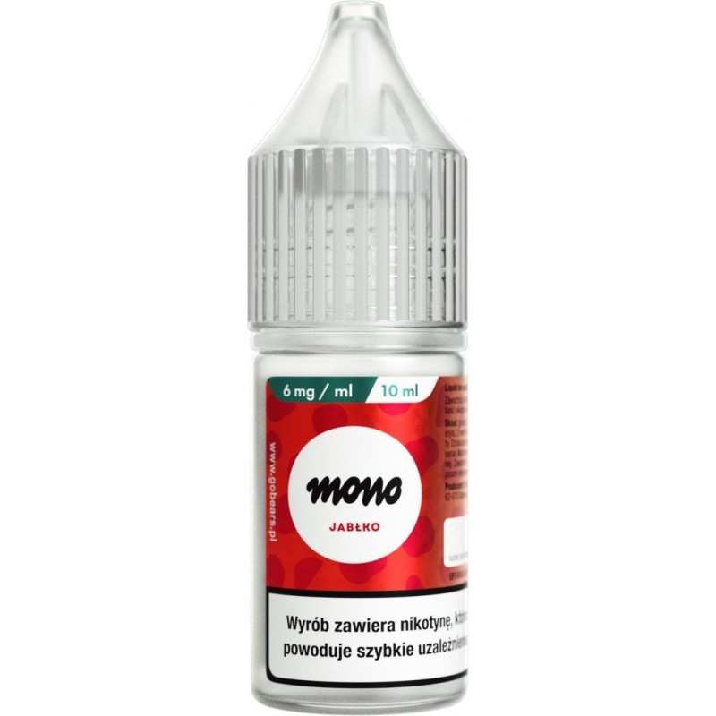 Liquide MONO nicotine - Pomme - 6mg | Doctorvape