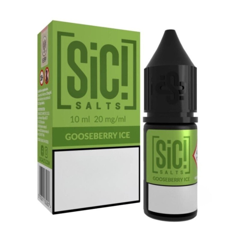 Liquid Sic Salts 10ml - Gooseberry Ice 20mg