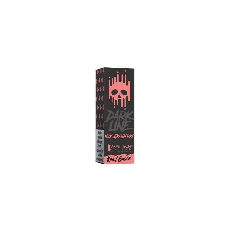 Liquid DARK LINE 10ml - Milk Strawberry 6mg | Doctorvape