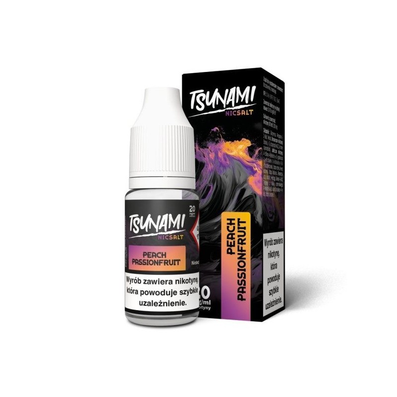 Liquid Tsunami NicSalt - 10ml Pêche Fruit de la Passion 20mg | DoctorVape
