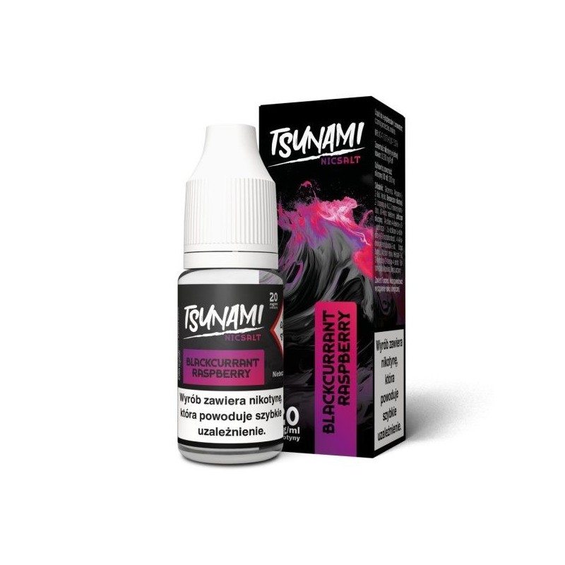 Liquid Tsunami NicSalt - 10ml Cassis Framboise 20mg | DoctorVape