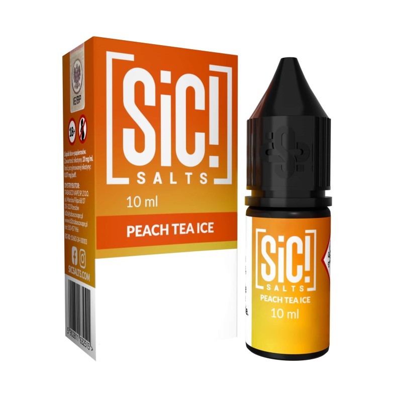 Liquid Sic Salts 10ml - Peach Tea Ice 20mg