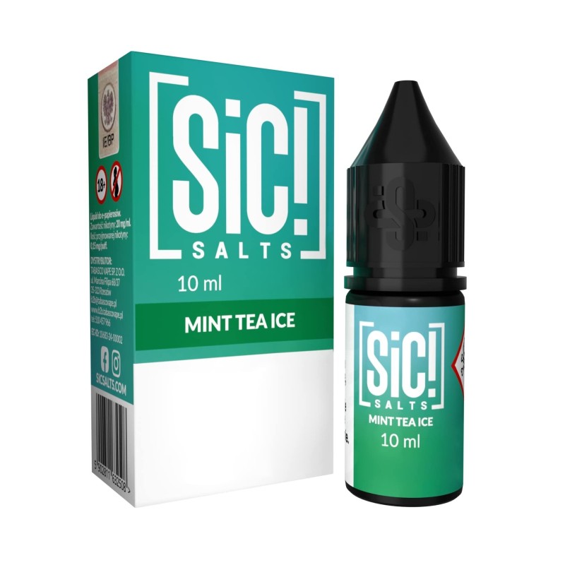 Liquid Sic Salts 10ml - Mint Tea Ice 20mg | DoctorVape