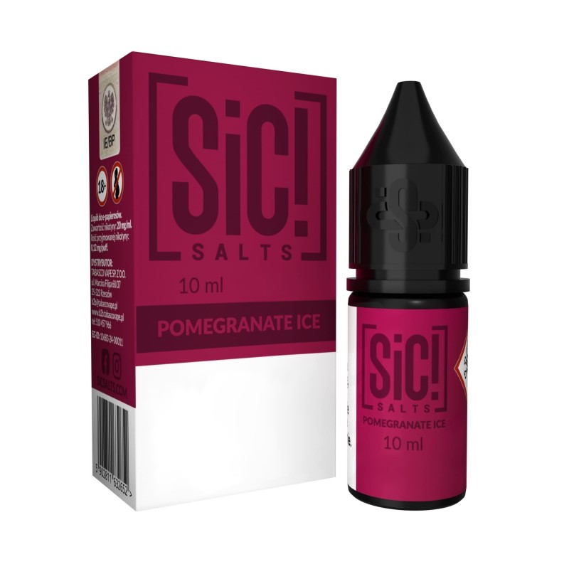 Liquid Sic Salts 10ml - Pomegranate Ice 20mg