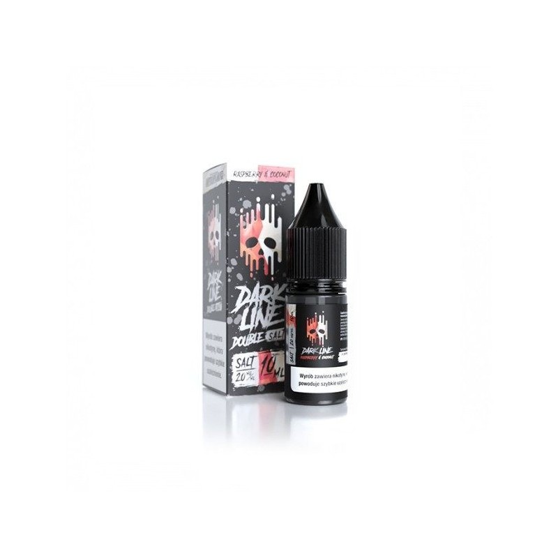 Liquid DARK LINE DOUBLE SALT 10ml - Raspberry Coconut 20mg | Doctorvape
