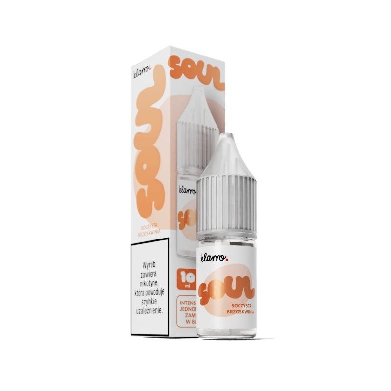 Liquid Klarro Soul 10ml 20mg Salt - Pêche Juteuse | DoctorVape